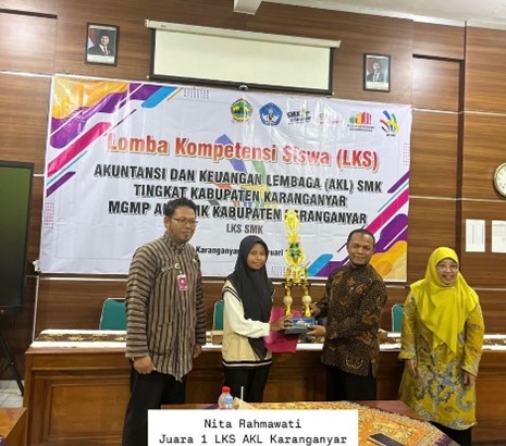 SMK Negeri Jenawi Sapu Bersih Juara Lomba Kompentensi Siswa Jurusan Akuntansi dan Keuangan Lembaga Tingkat Kabupaten Karanganyar
